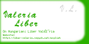 valeria liber business card